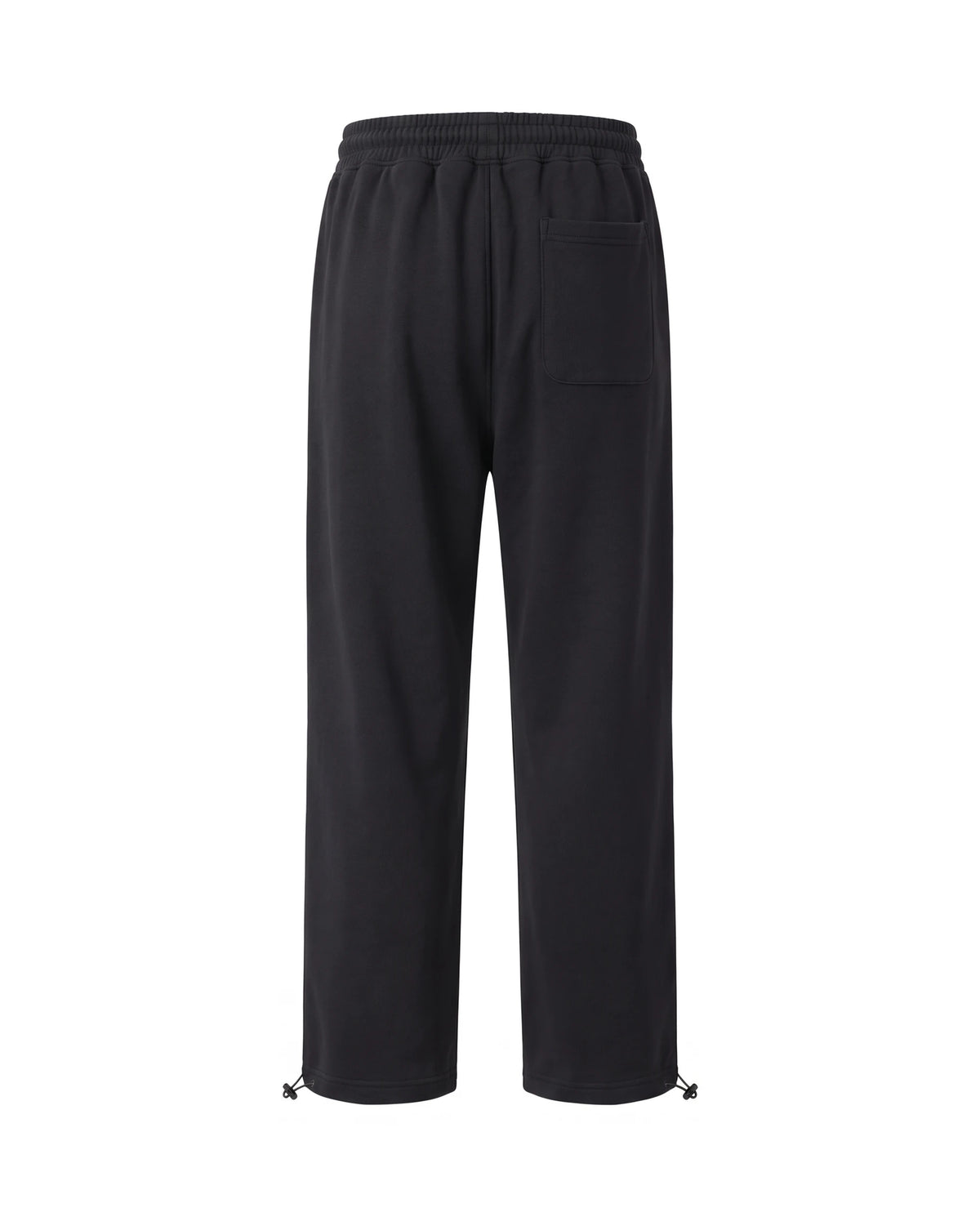 Men's Cotton-Blend Terry Lounge Pants - Resort - Black Back View