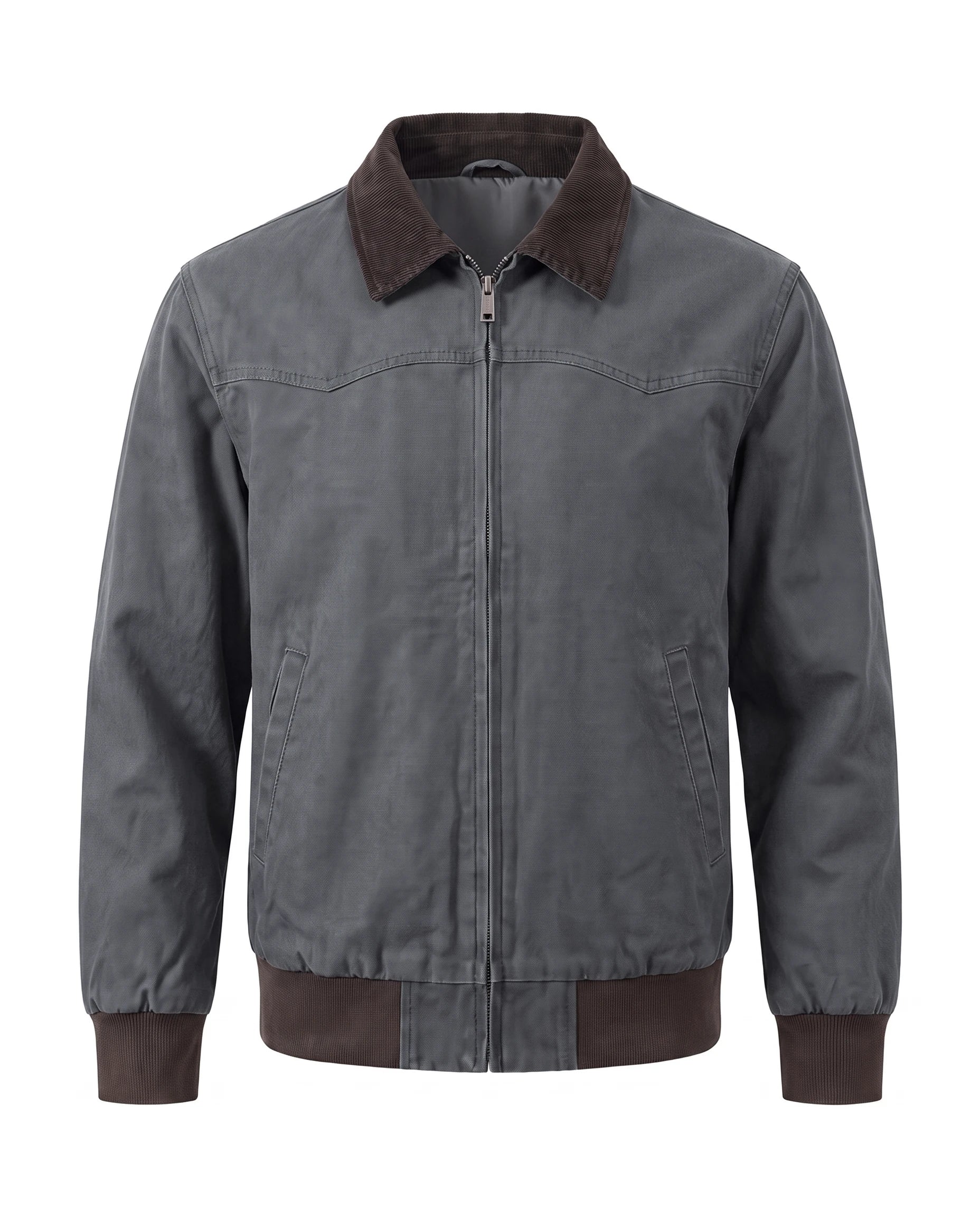 Men's Cotton Canvas Jacket - Craig - Blue Gray