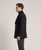 Men's Double-Breasted Peacoat - Jaxson - Model Side
