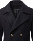Men's Double-Breasted Peacoat - Jaxson - Double-Breasted Button Detail