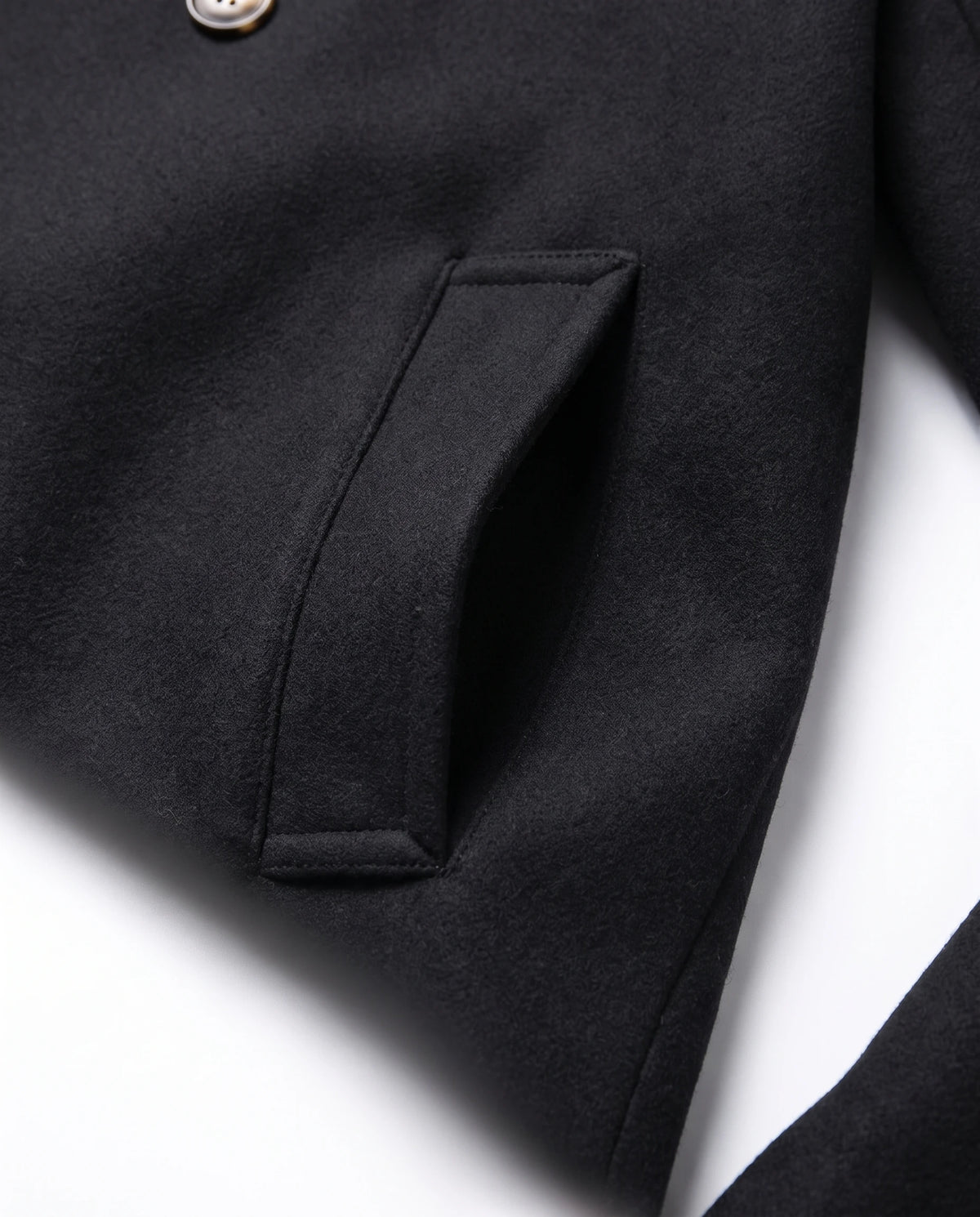 Men's Double-Breasted Peacoat - Jaxson - Pocket Detail