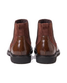 Men's Leather Wingtip Chelsea Boots - Homer - Pair Back View