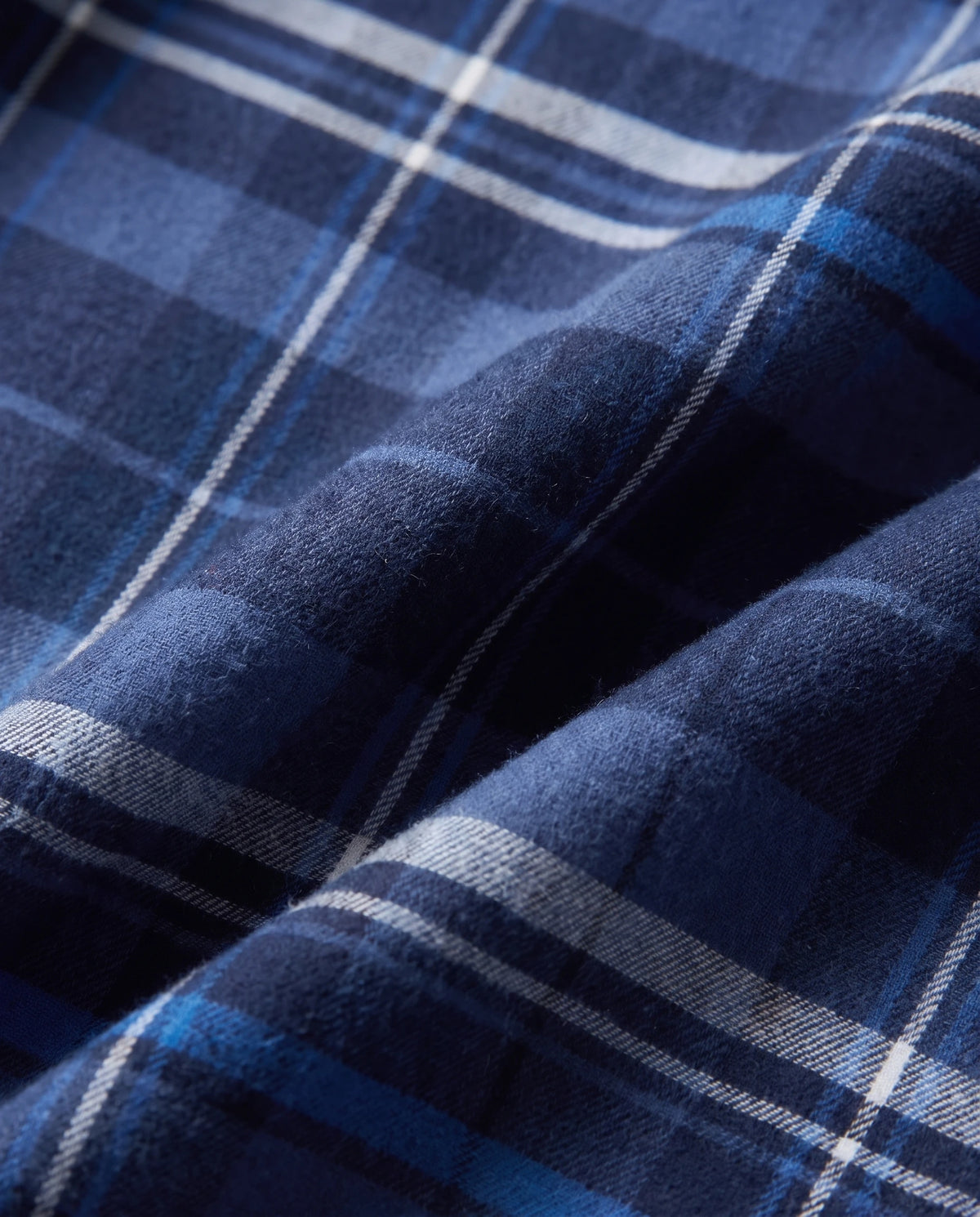 Men's Quilted-Lined Flannel Shirt Jacket - Hollis - Brushed Flannel Texture