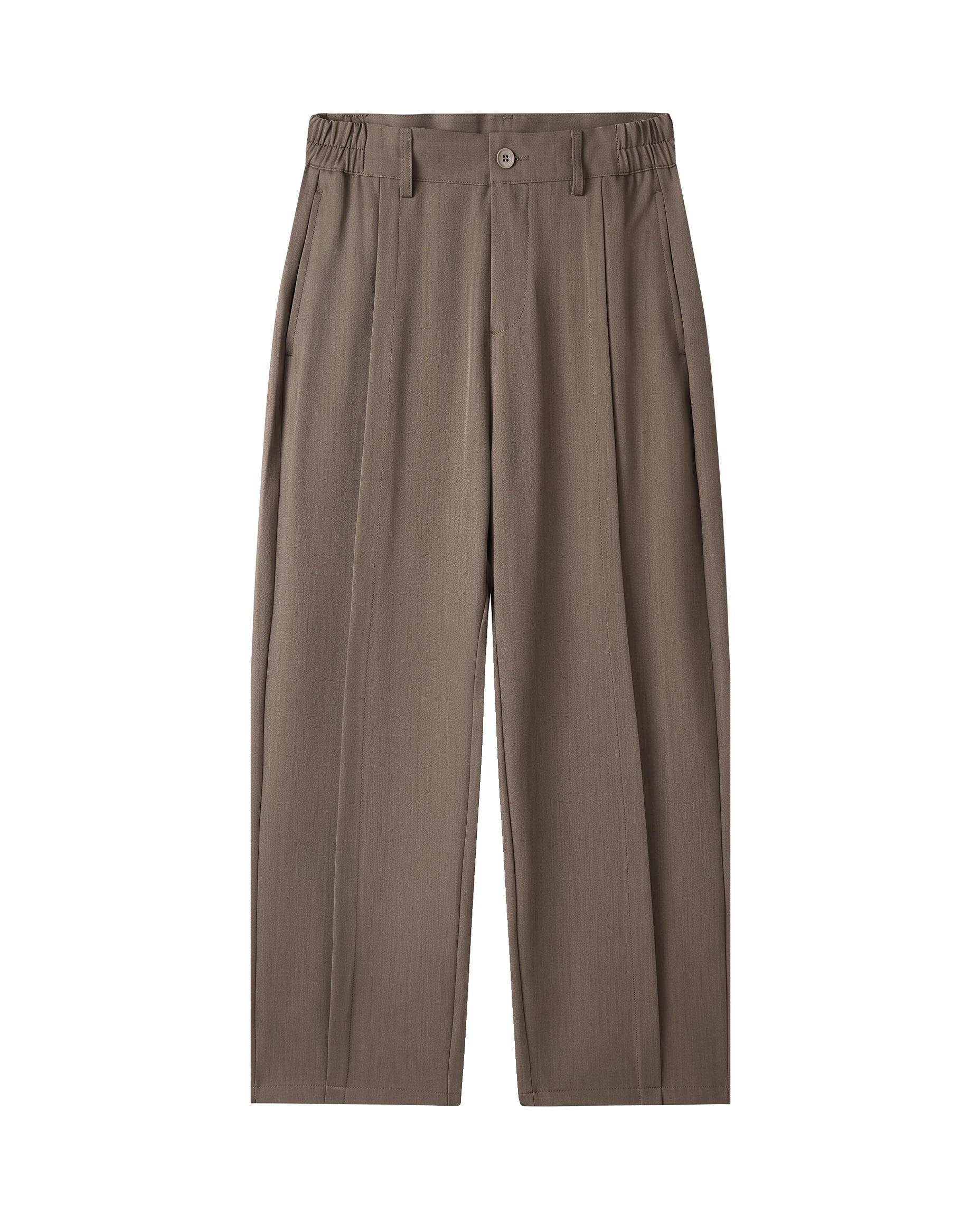 Men's Relaxed Straight-Leg Trousers - Hartley - Brown