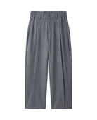Men's Relaxed Straight-Leg Trousers - Hartley - Gray