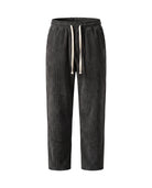 Men's Relaxed Wide-Wale Corduroy Pants - Weston - Black