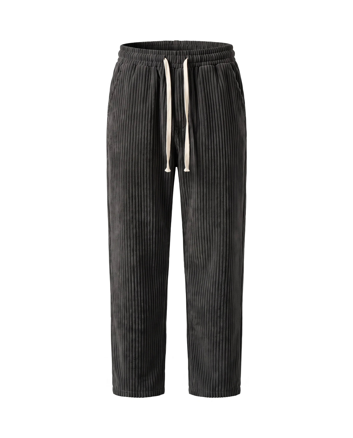 Men's Relaxed Wide-Wale Corduroy Pants - Weston - Black