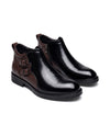 Men's Side-Zip Buckle Ankle Boots - Bradford - Black