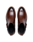 Men's Side-Zip Buckle Ankle Boots - Bradford - Top View