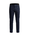 Men's Slim Tapered Cotton Chinos - Ellis - Navy