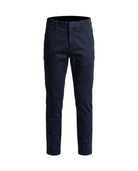 Men's Slim Tapered Cotton Chinos - Ellis - Navy