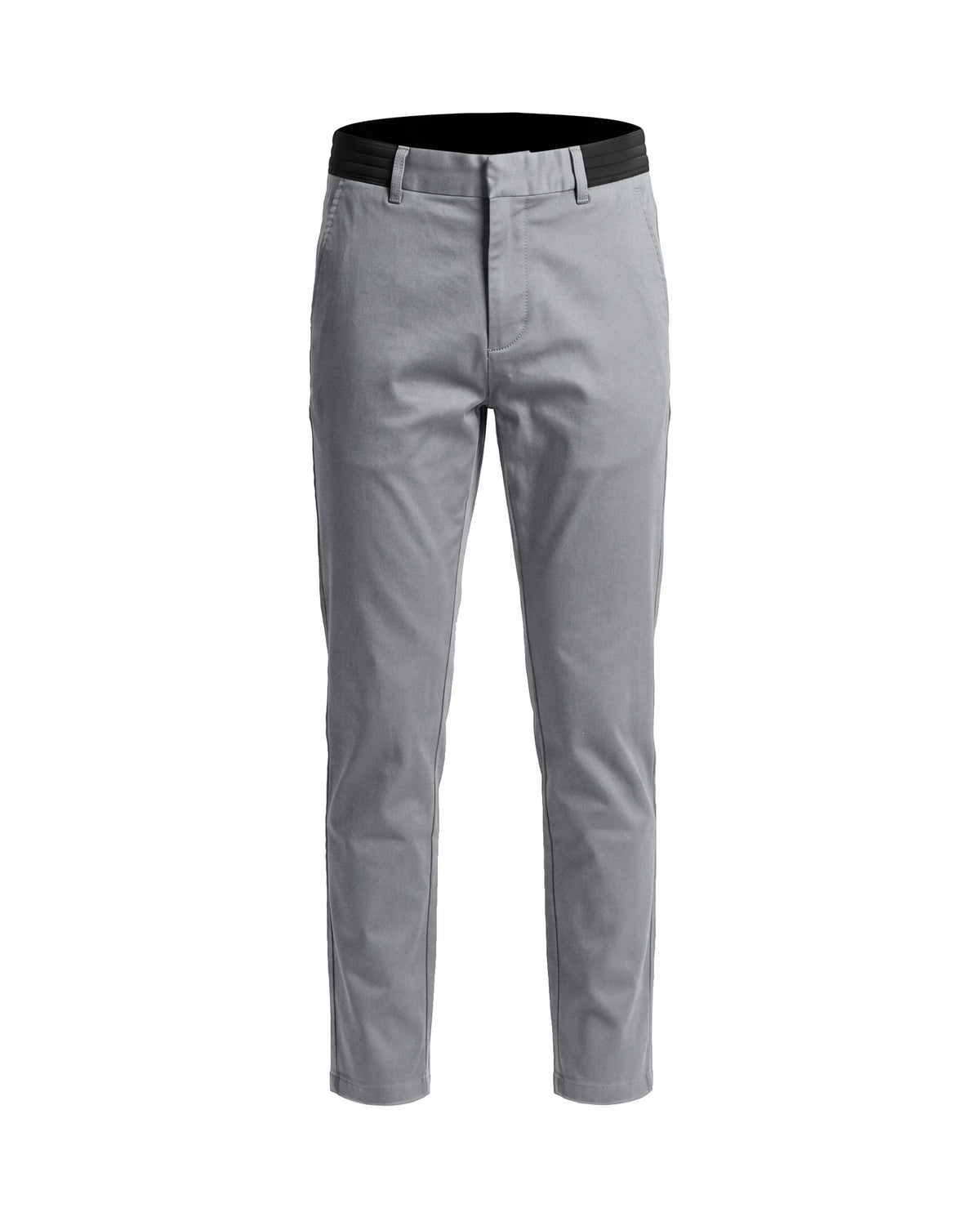 Men's Slim Tapered Cotton Chinos - Ellis - Gray