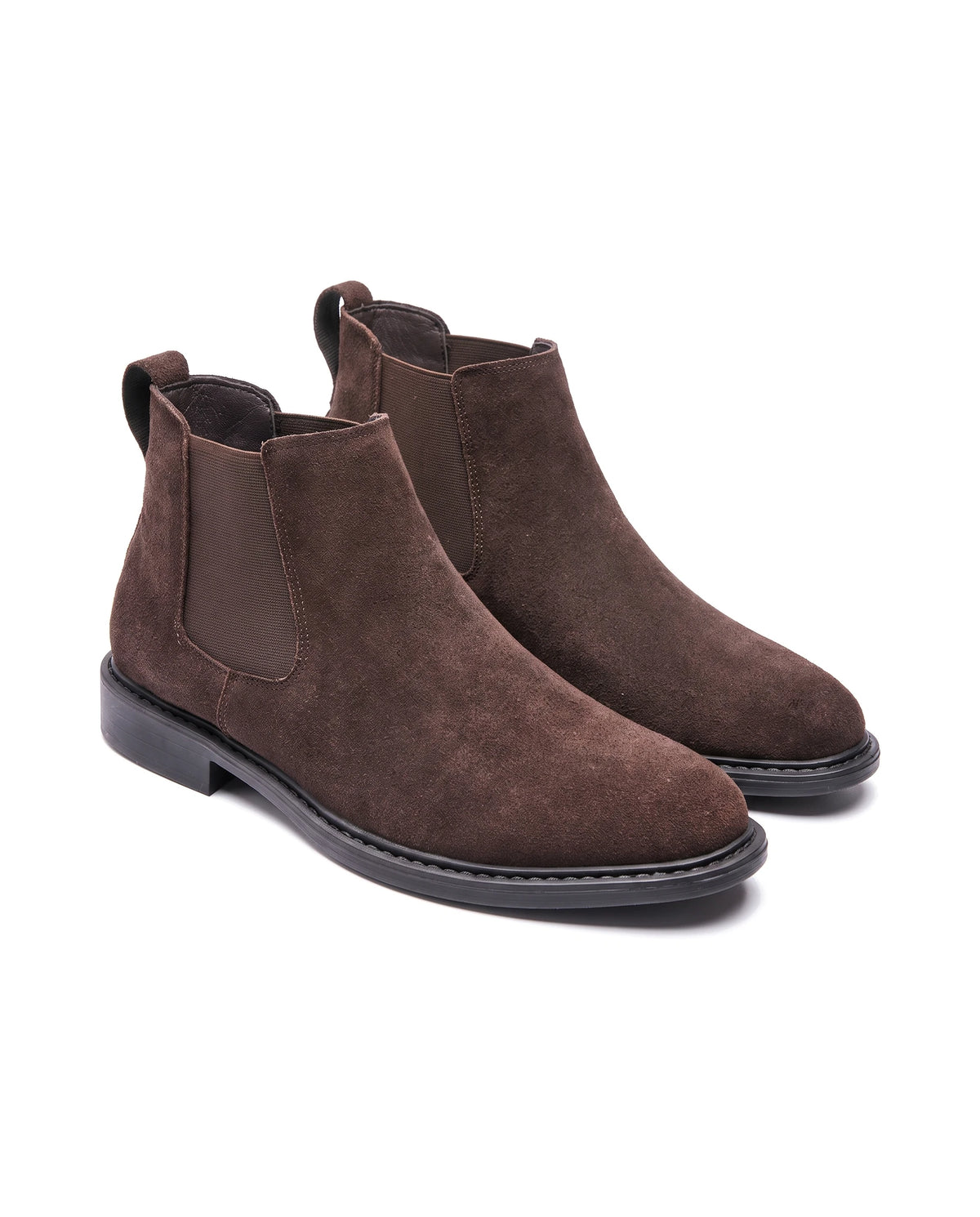 Men's Suede Chelsea Boots - Braden - Brown