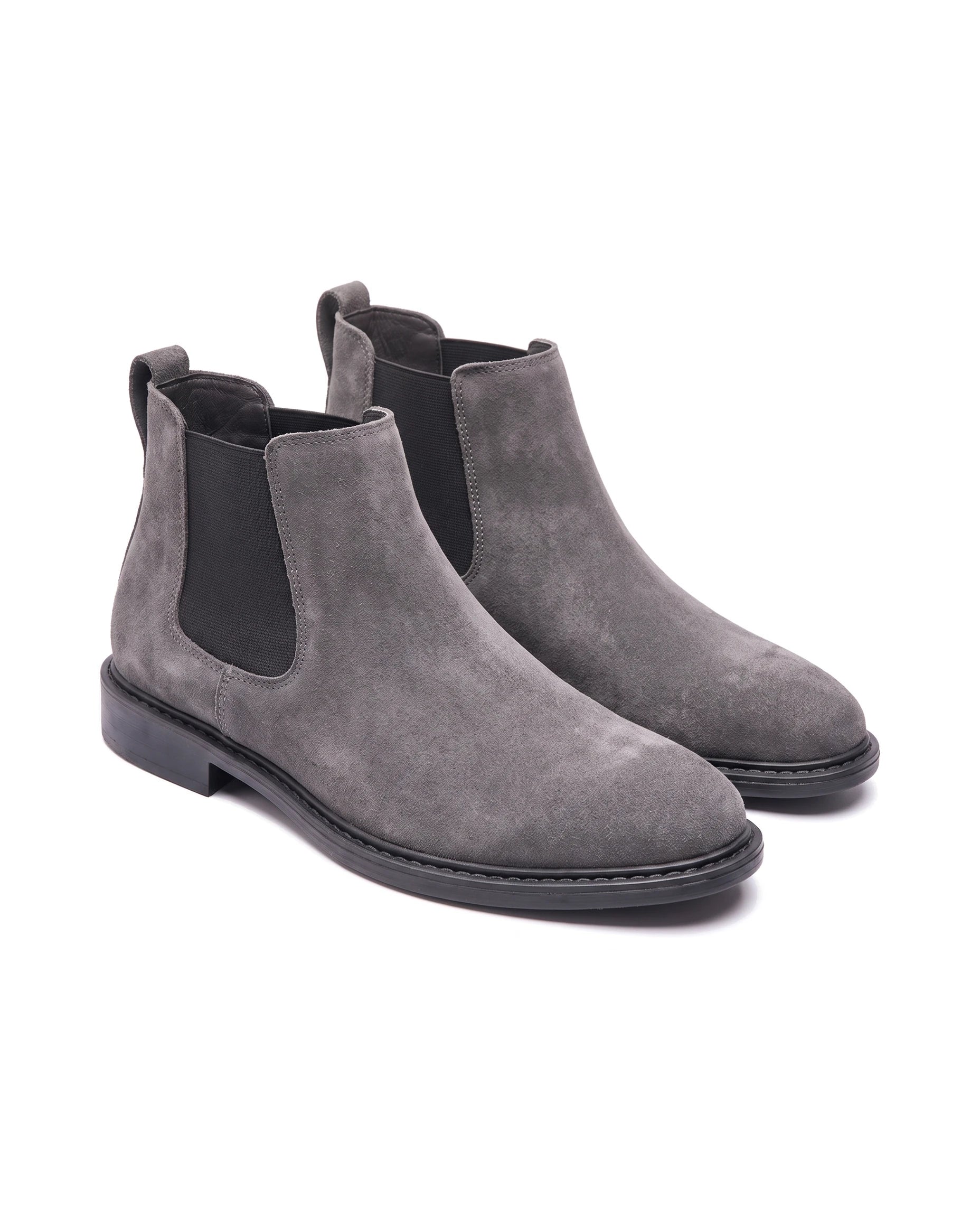 Men's Suede Chelsea Boots - Braden - Gray