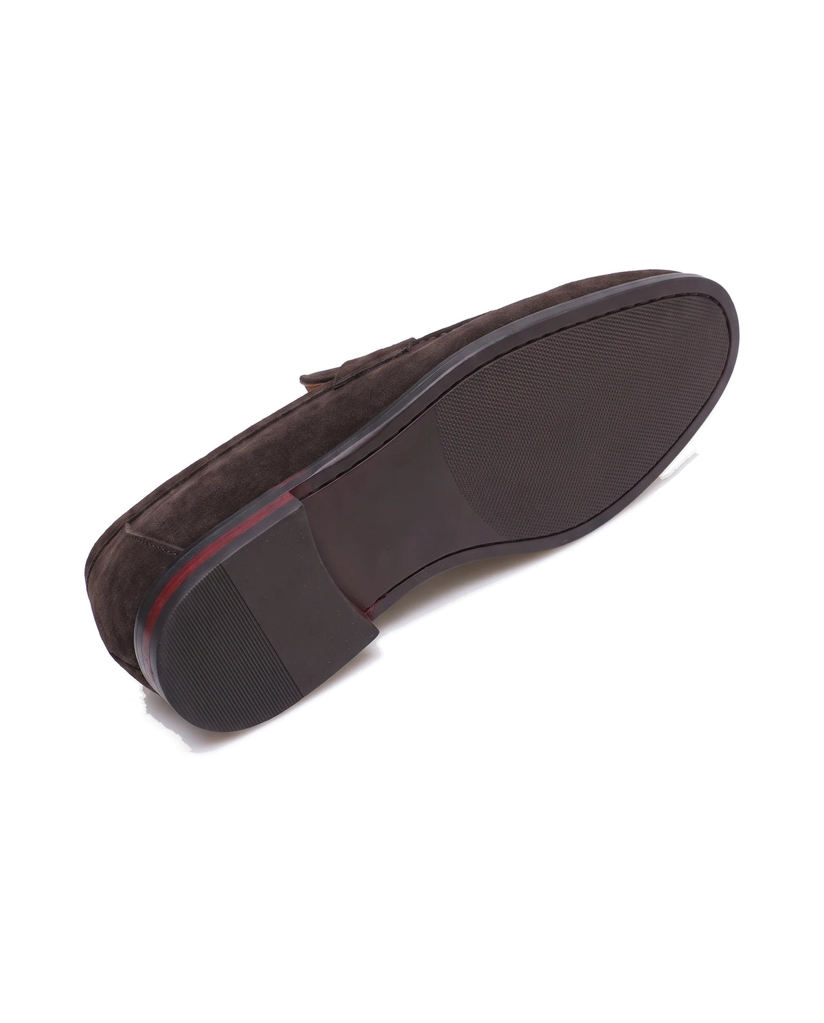 Men's Suede-Effect Penny Loafers - Albert - Detail Outsole
