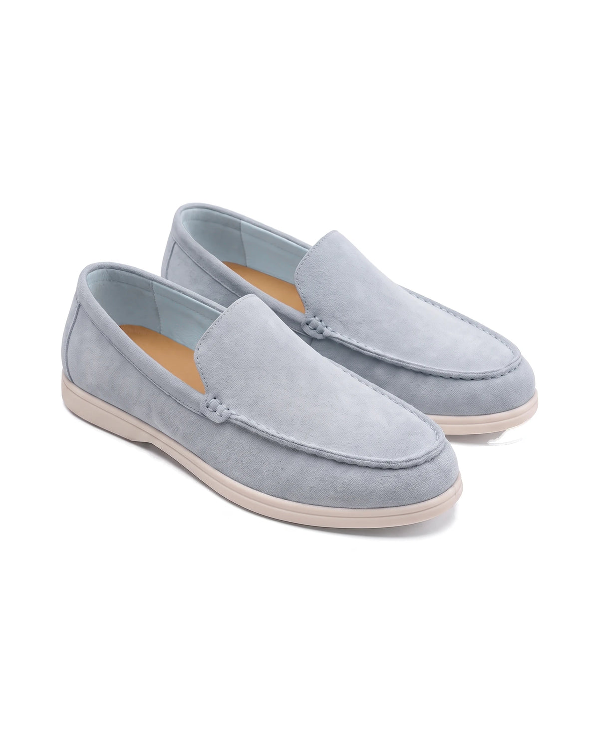 Men's Suede Slip-On Loafers - Douglas - Light Blue