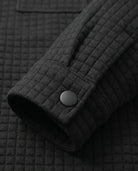 Men's Waffle-Knit Shirt Jacket - Darren - Snap Cuff Detail