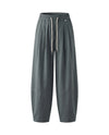 Men's Wide-Leg Pleated Lyocell Trousers - Marlow - Dark Gray