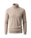 Men's Wool Turtleneck Sweater - Jeremy - Camel