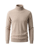 Men's Wool Turtleneck Sweater - Jeremy - Camel