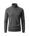 Men's Wool Turtleneck Sweater - Jeremy - Dark Gray