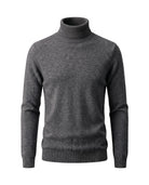 Men's Wool Turtleneck Sweater - Jeremy - Dark Gray