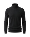 Men's Wool Turtleneck Sweater - Jeremy - Black