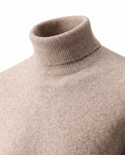 Men's Wool Turtleneck Sweater - Jeremy - Detail Turtleneck Collar