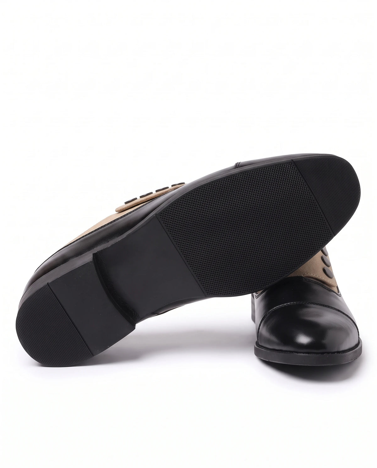 Men's Cap-Toe Button Panel Dress Shoes - Roderick - Detail Outsole