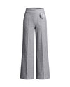 Women's Wool Wide-Leg Pants - Salomea - Gray