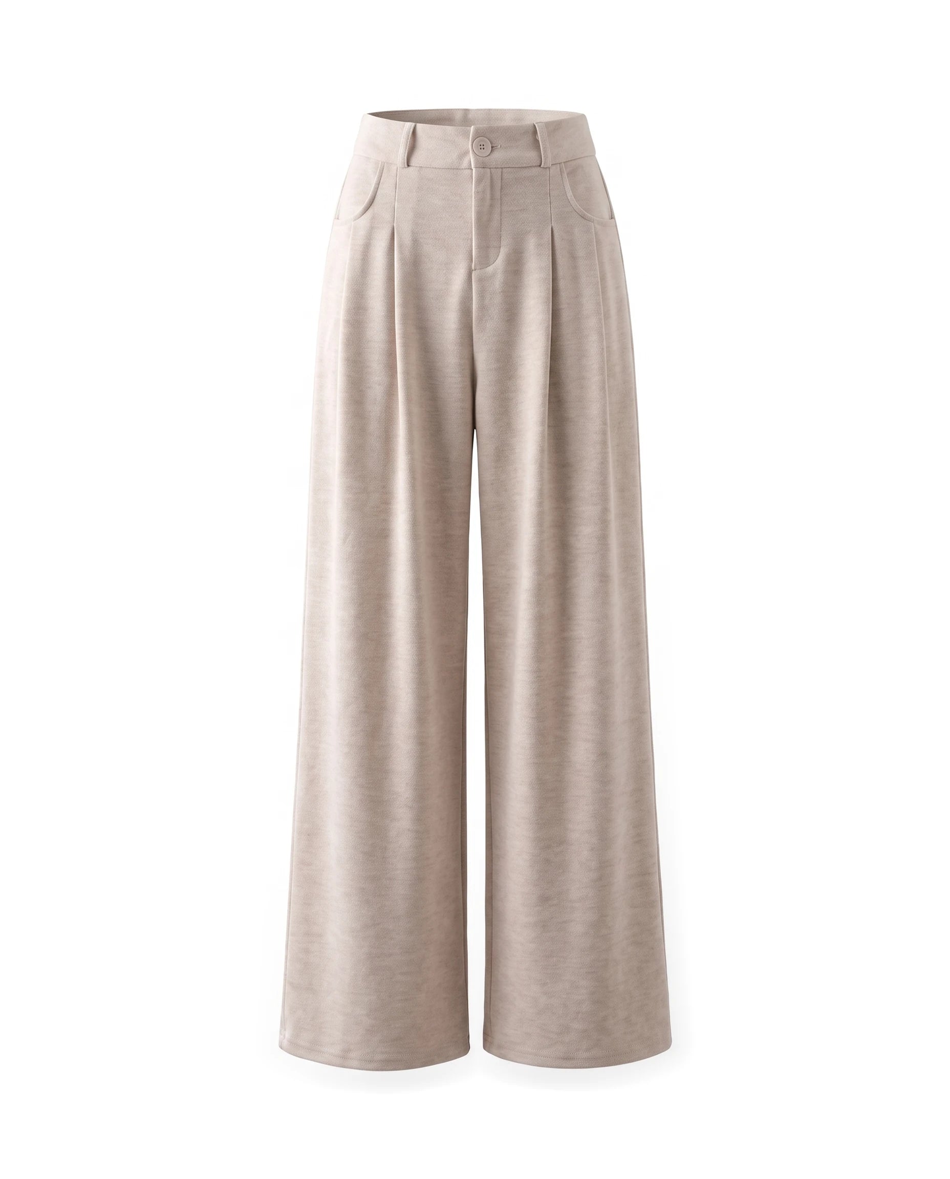 Women's Wide-Leg Pants - Serena - Beige