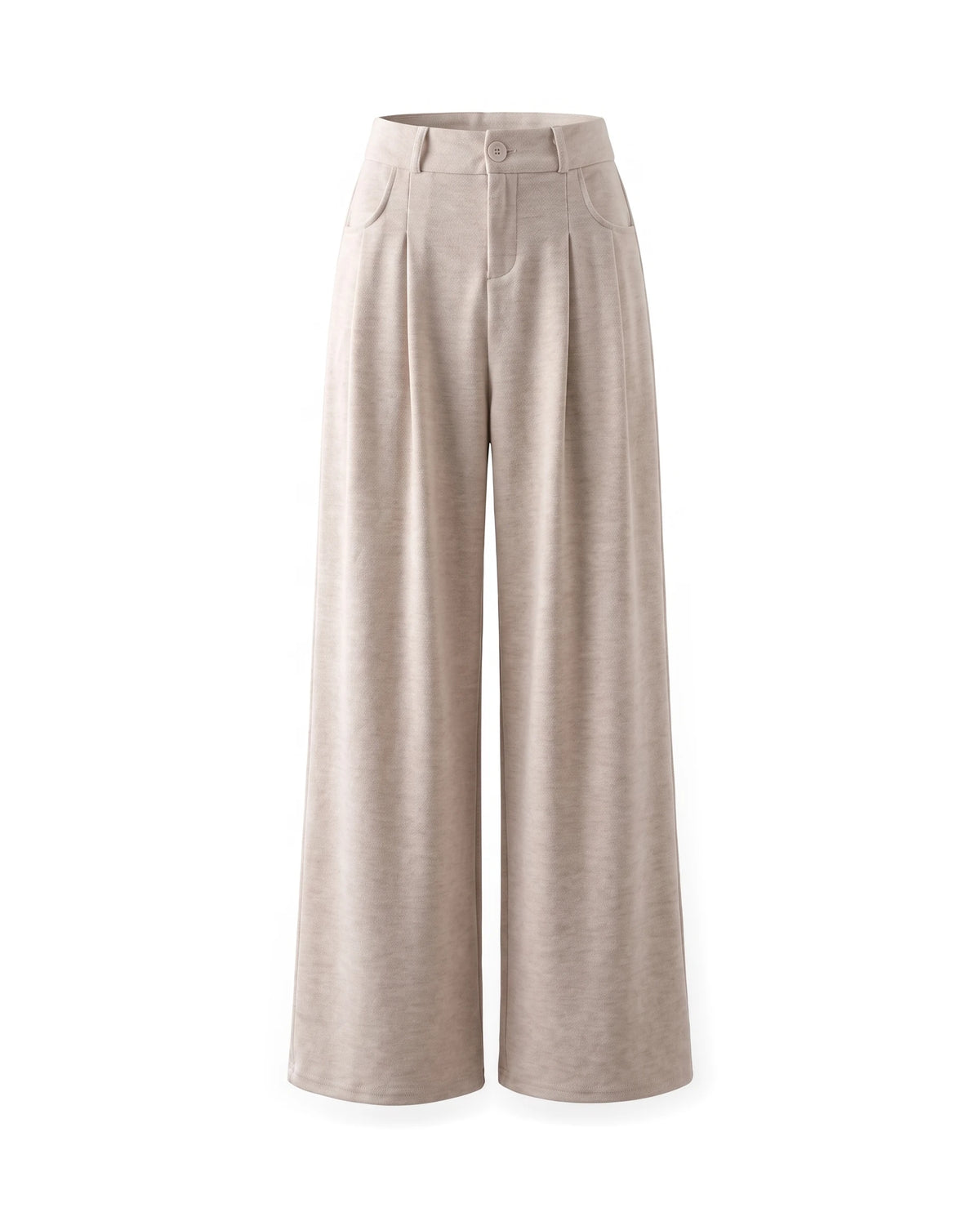 Women's Wide-Leg Pants - Serena - Beige
