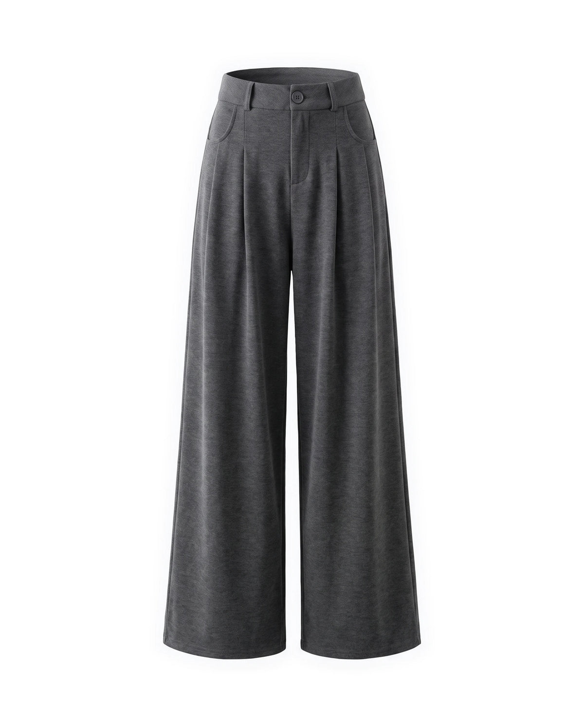 Women's Wide-Leg Pants - Serena - Dark Gray