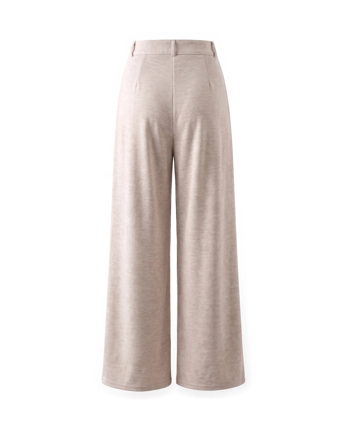 Women's Wide-Leg Pants - Serena - Beige Back View