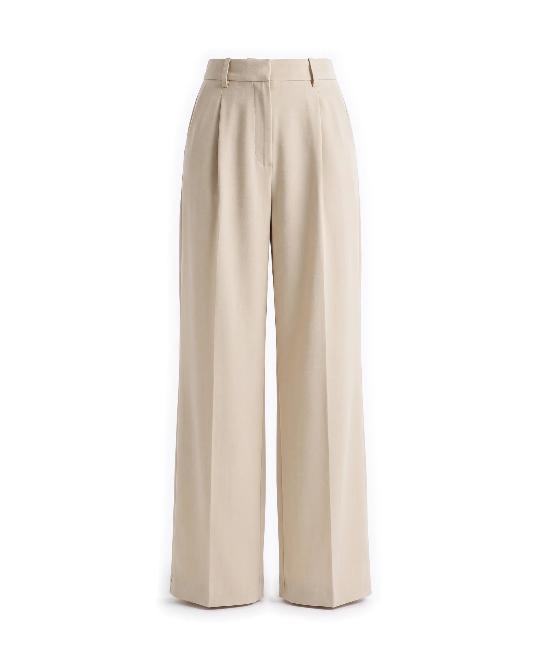 Women's Wide-Leg Pants - Serena - Beige