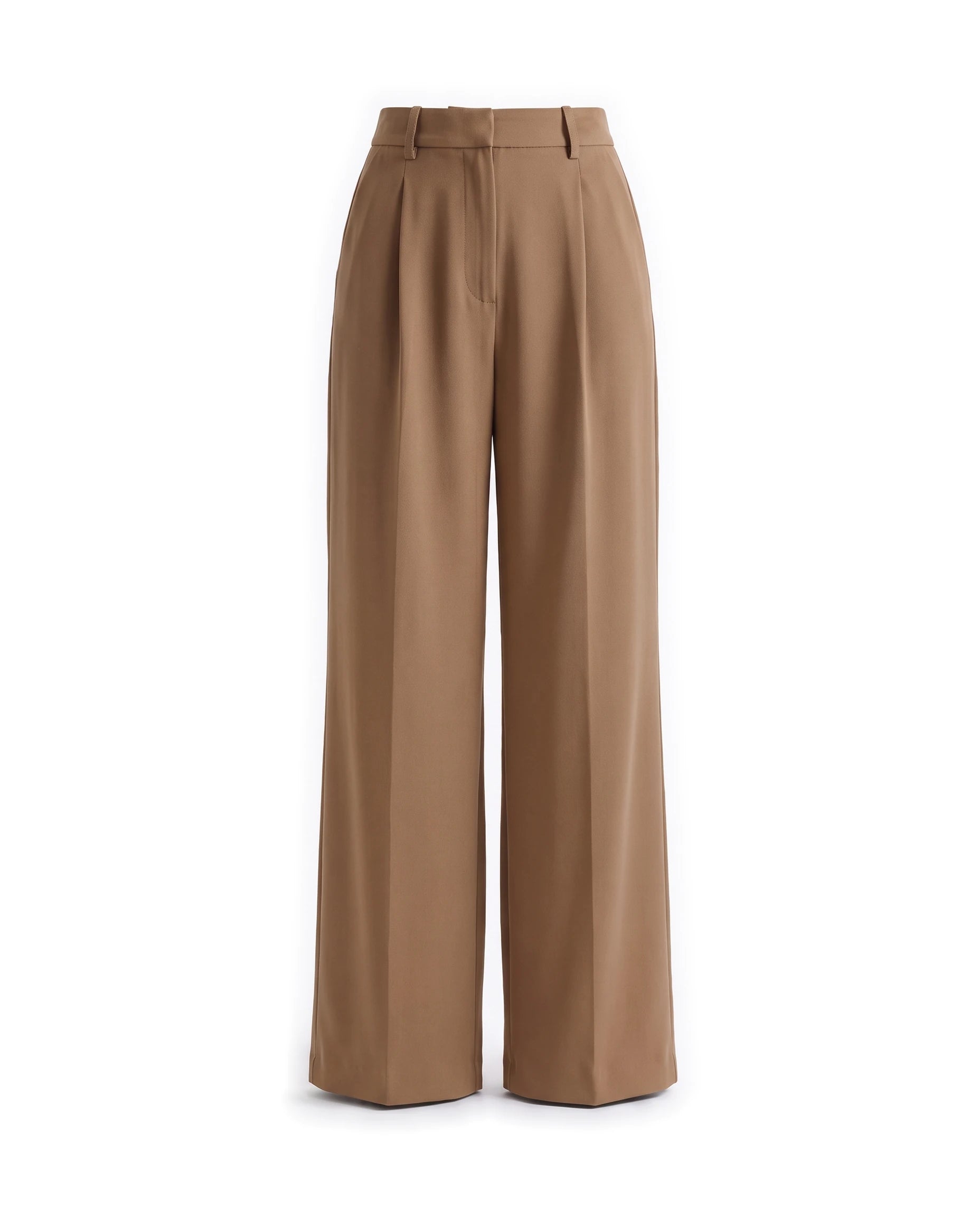 Women's Wide-Leg Pants - Serena - Brown