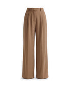 Women's Wide-Leg Pants - Serena - Brown