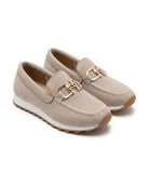 Women's Knit Platform Loafers - Teodora - Beige