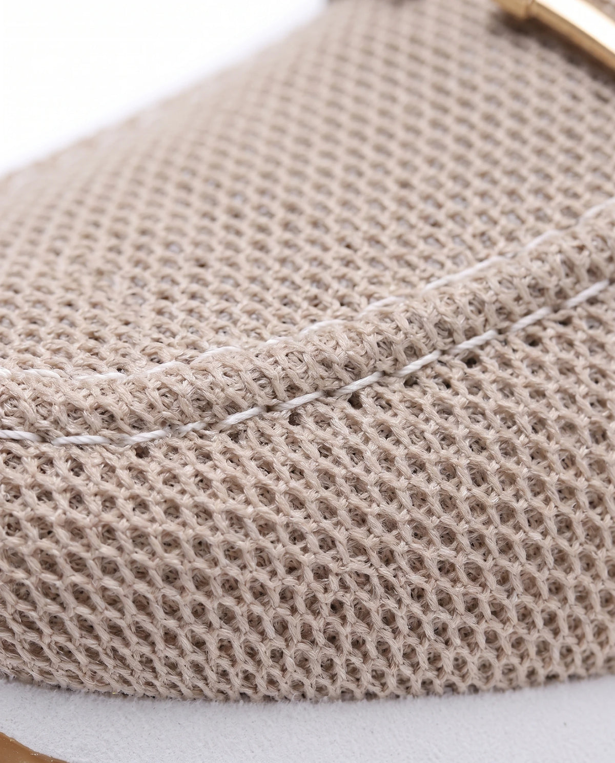Women's Knit Platform Loafers - Teodora - Detail Knit Texture