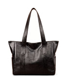 Women's Large Faux Leather Tote - Margaux - Black