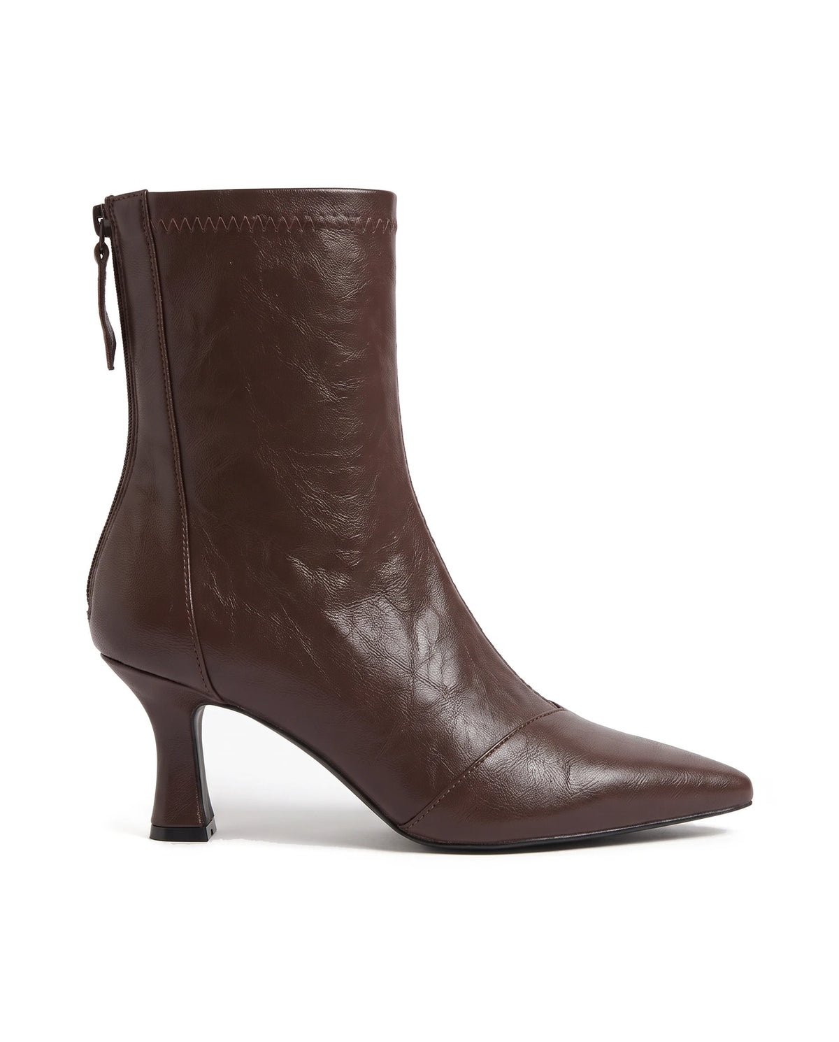 Women's Pointed-Toe Ankle Boots - Ninetta - Side Profile