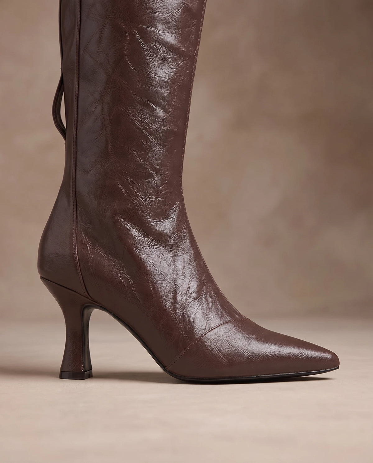 Women's Pointed-Toe Ankle Boots - Ninetta - Detail Pointed Toe and Heel