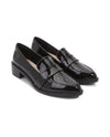 Women's Pointed-Toe Loafers - Giacinta - Black Patent