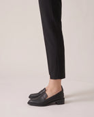 Women's Pointed-Toe Loafers - Giacinta - Model Side Detail