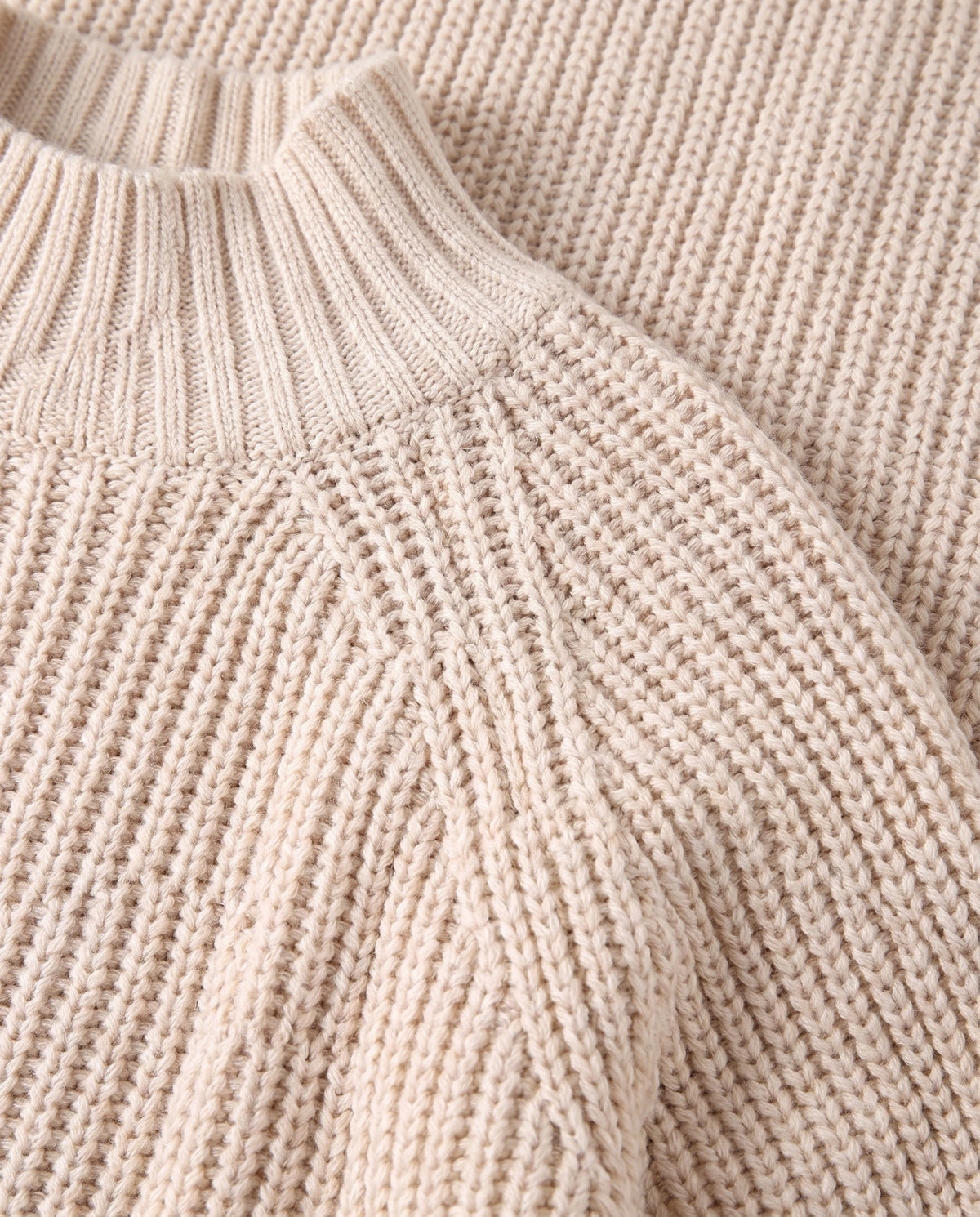 Women's Rib-Knit Raglan Sweater Dress - Claudia - Raglan Sleeve and Neck Detail