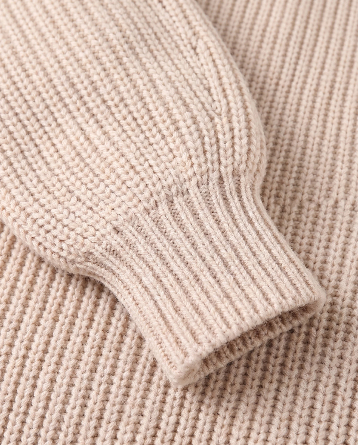 Women's Rib-Knit Raglan Sweater Dress - Claudia - Cuff Detail