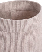 Women's Ribbed Knit Midi Skirt - Beatrice - Ribbed Waistband Detail