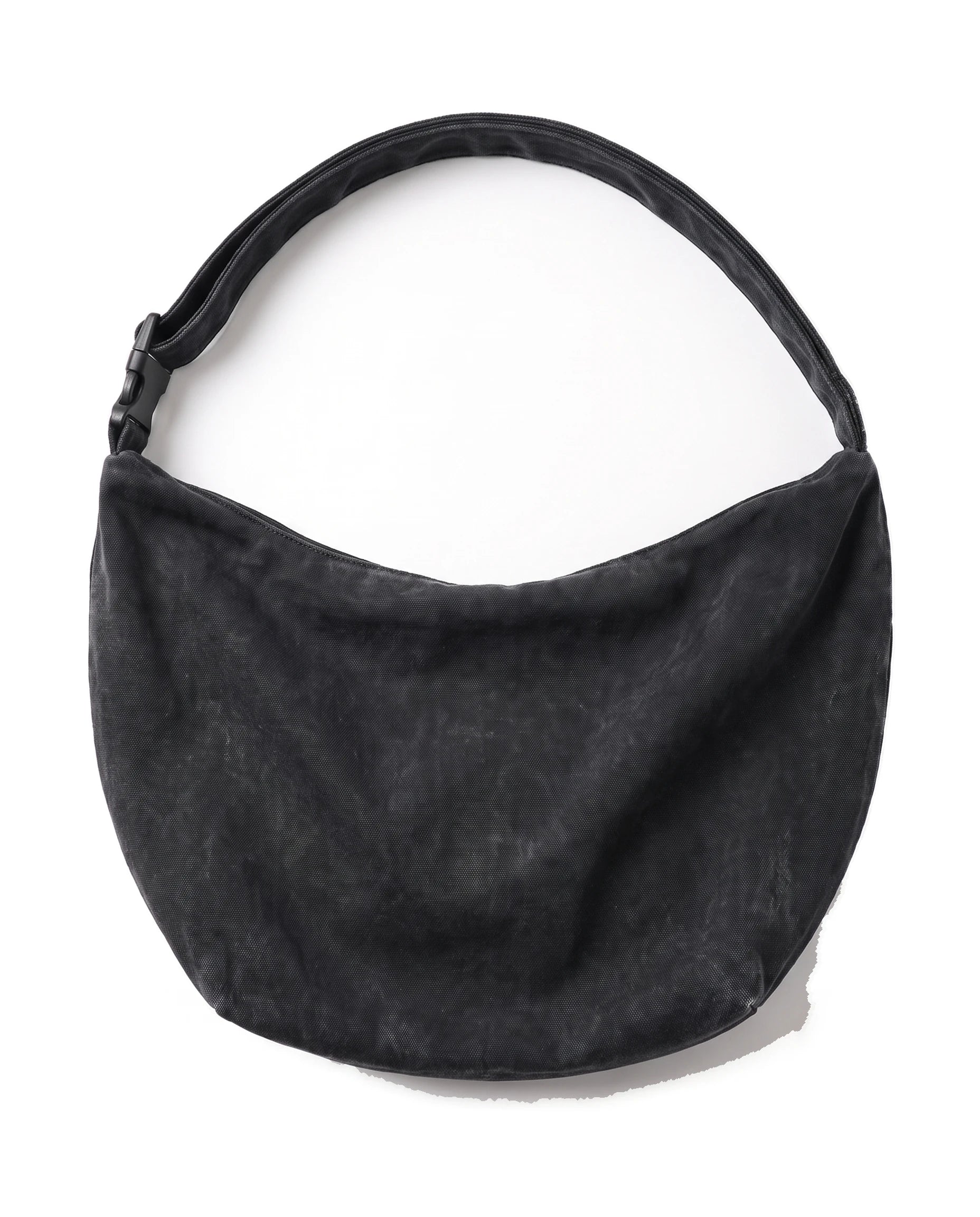 Women's Washed Canvas Hobo Bag - Colette - Black