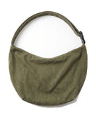 Women's Washed Canvas Hobo Bag - Colette - Olive Green Back View