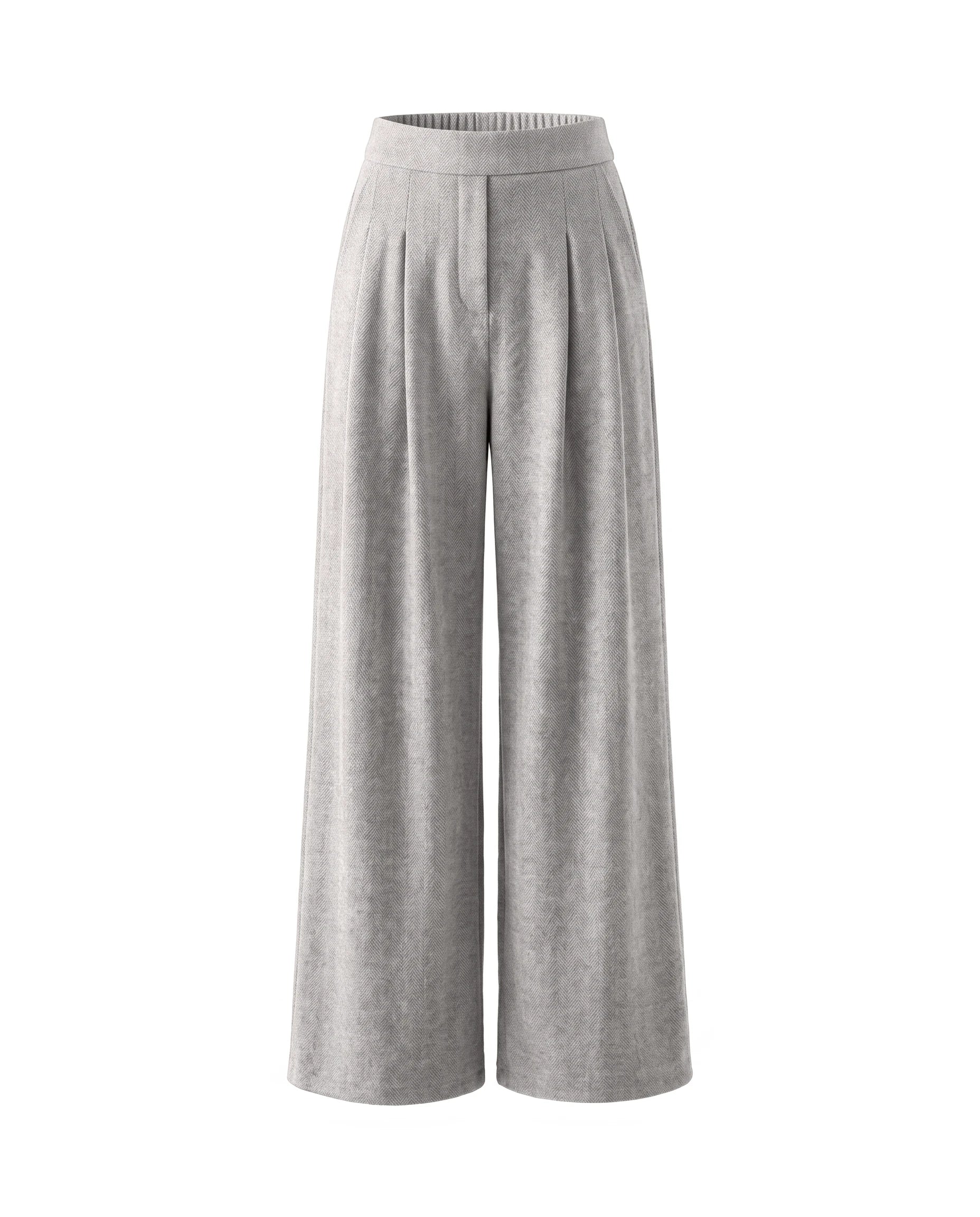 Women's Wide-Leg Culottes - Salomea - Dark Gray